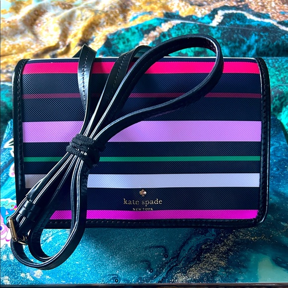 Kate Spade Multicolor Striped Crossbody Bag - Picture 1 of 9
